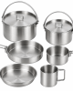 Set Camping Steel Stainless